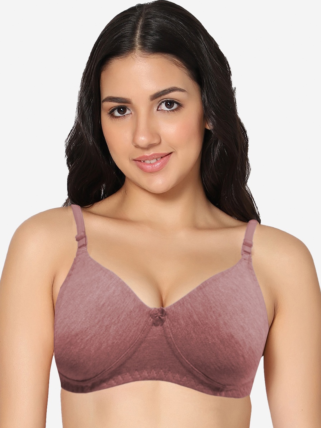 

In Care Full Coverage Pure Cotton T-Shirt Bra With All Day Comfort, Mauve