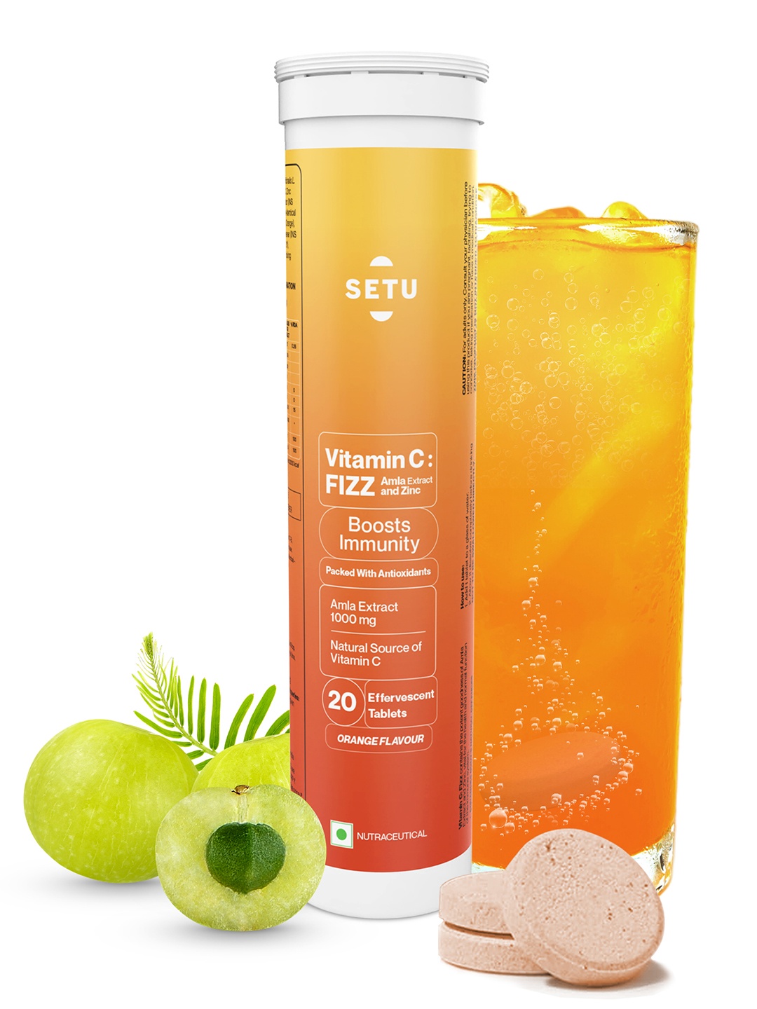 

Setu Vitamin C Fizz 20 Effervescent Tablets - Orange