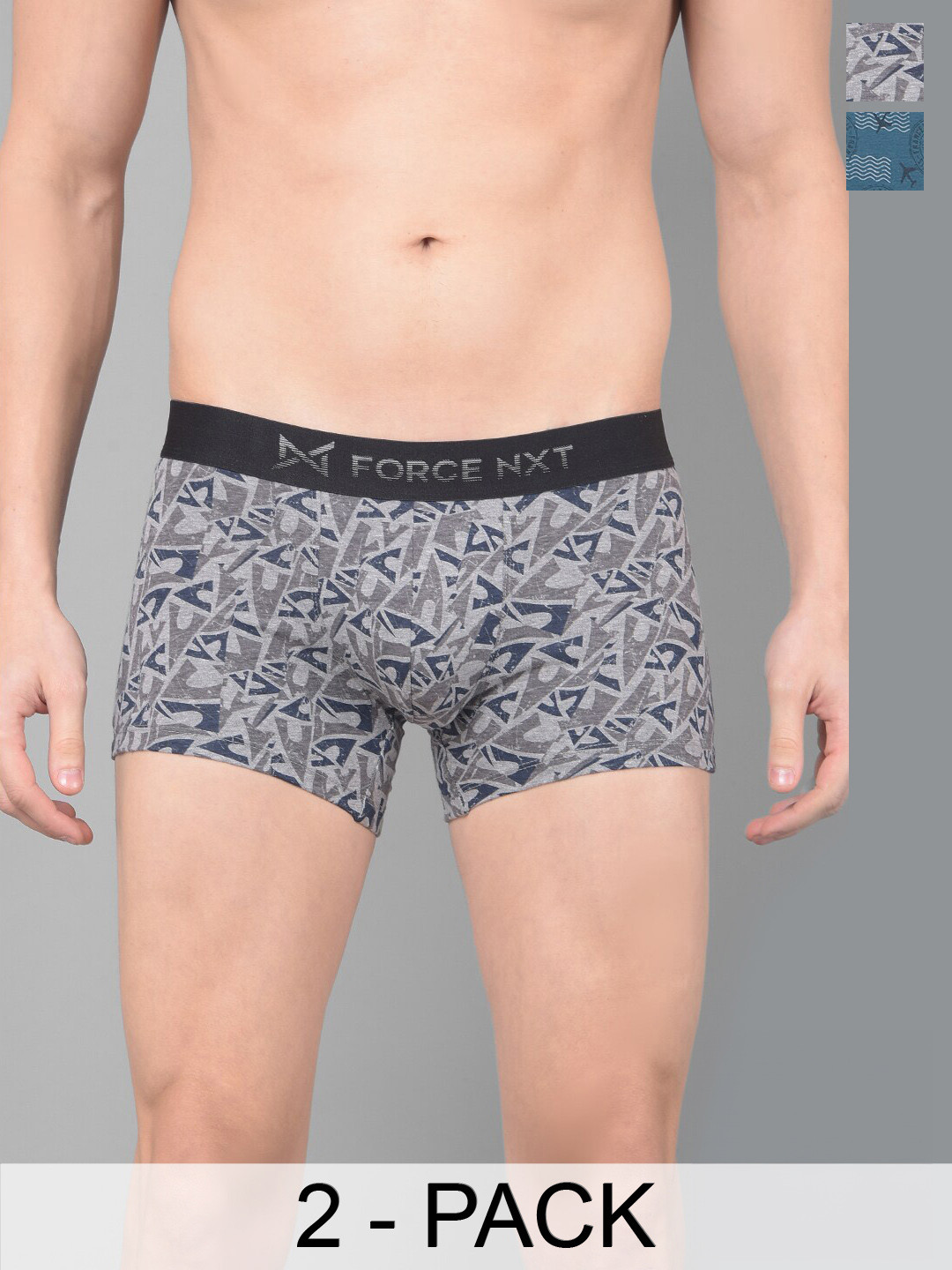 

Force NXT Pack of 2 Assorted Printed Pure Cotton Trunk MNFL-45P-ASST-C2-PO2