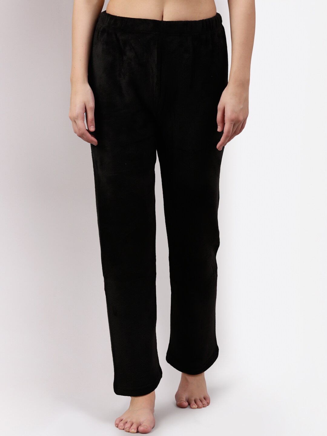 

NEUDIS Women Fleece Lounge Pants, Black