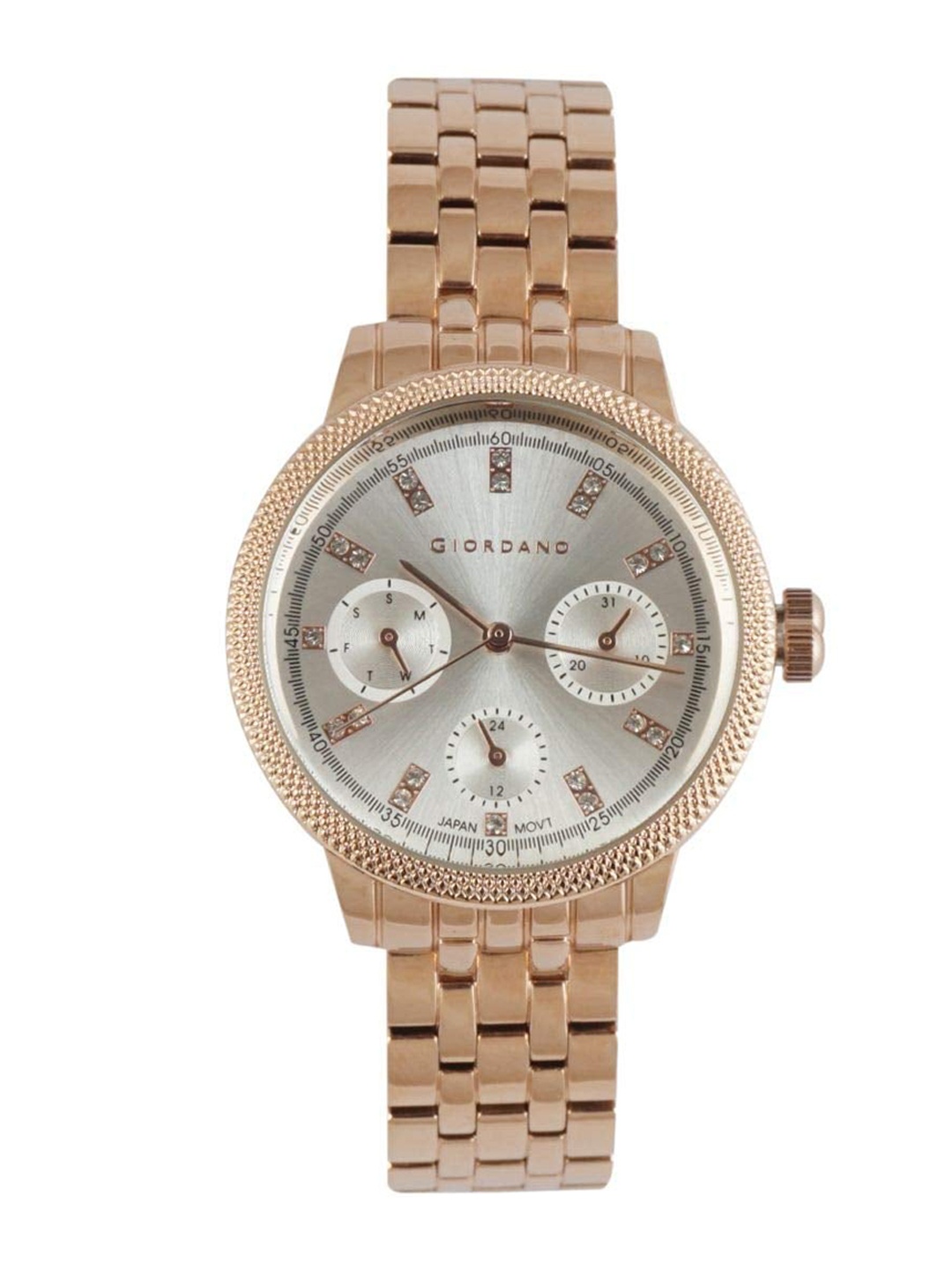 

GIORDANO Women Bracelet Style Straps Analogue Watch GD-2113-22, Grey