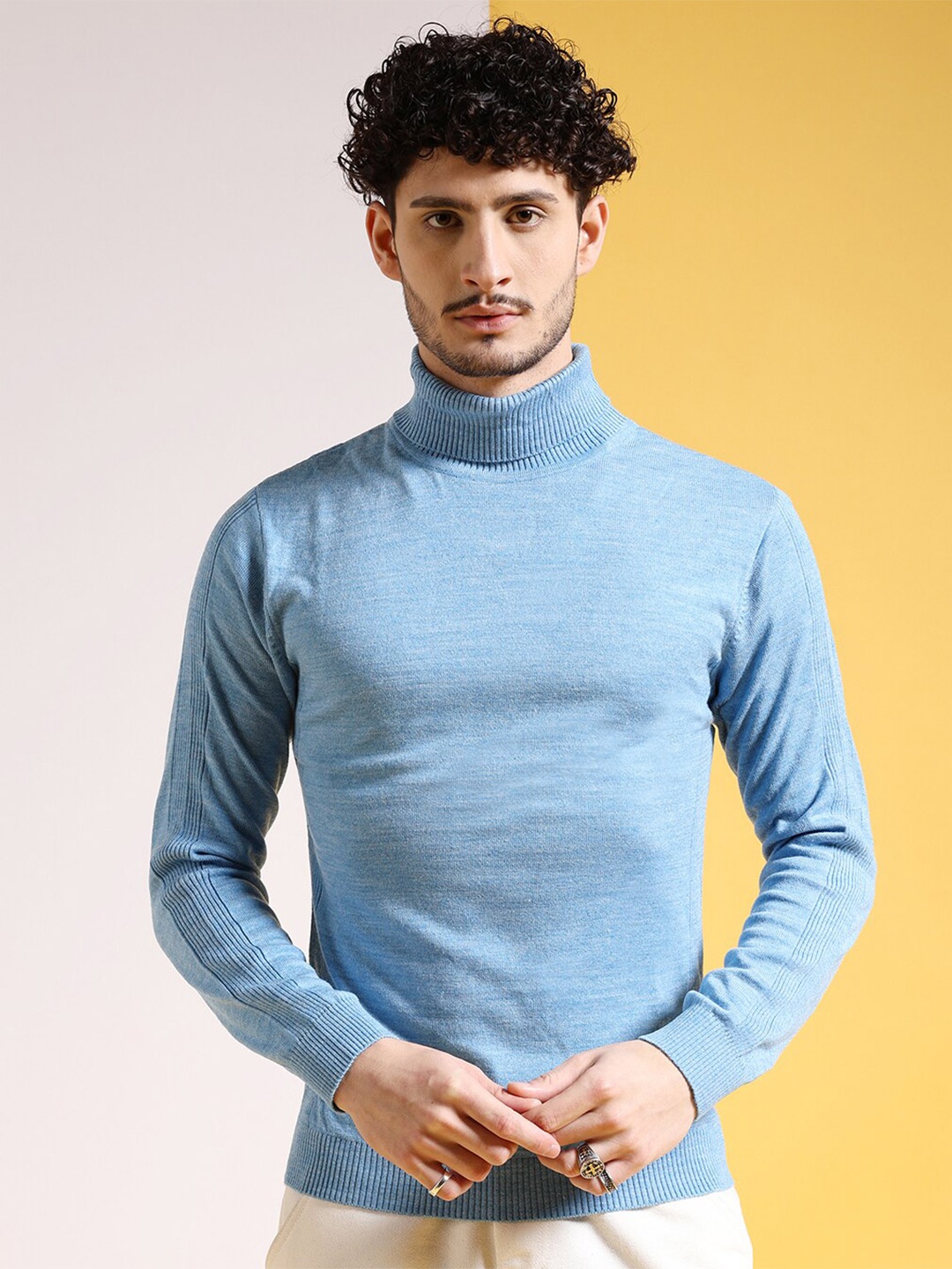 

The Indian Garage Co High Neck Pullover, Blue