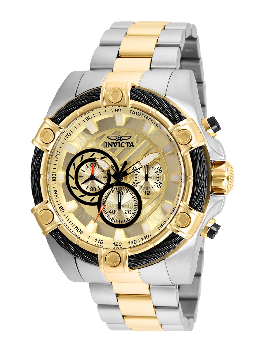 

INVICTA Men Bolt Chronograph Watch 25518, Gold