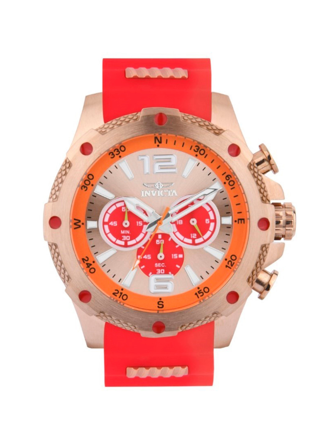 

Invicta Men I-Force Chronograph Quartz Multicolor Dial Analog Watch 43004, Rose gold