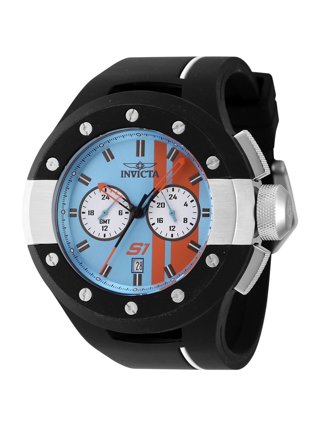 

Invicta Men S1 Rally Chronograph Quartz Multicolor Dial Analog Watch 44358, Blue
