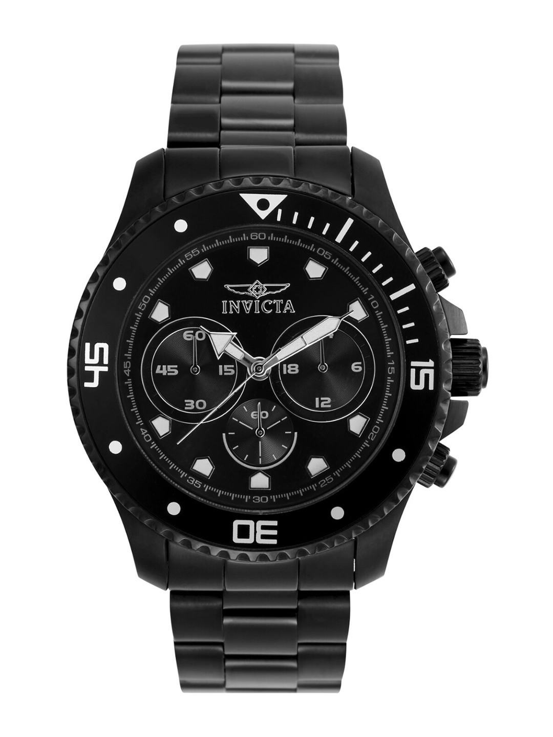 

Invicta Pro Diver Men Stainless Steel Bracelet Style Chronograph Analogue Watch 21792, Black