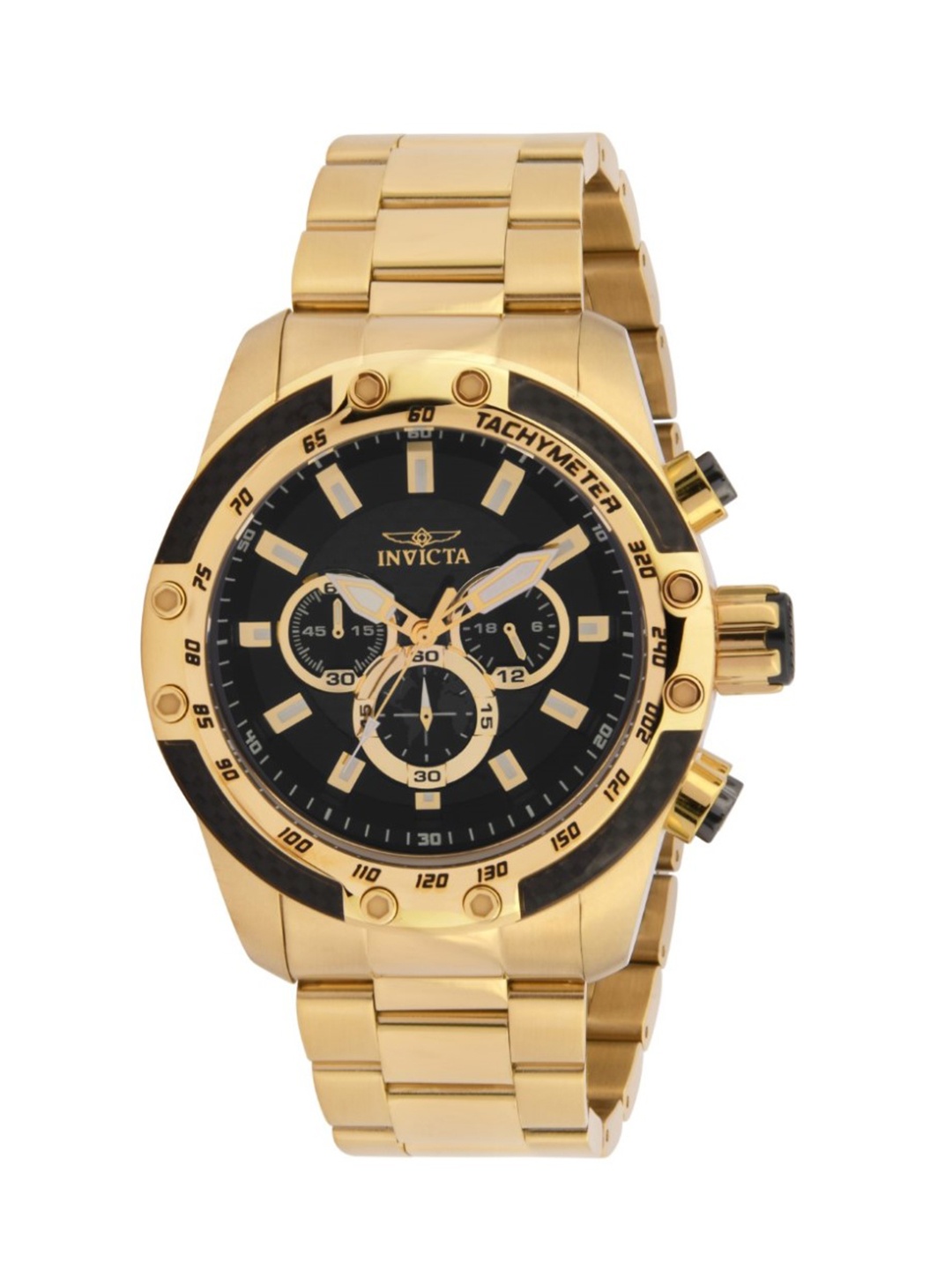 

Invicta Speedway Men Stainless Steel Bracelet Style Strap Chronograph Analogue Watch 28658, Black