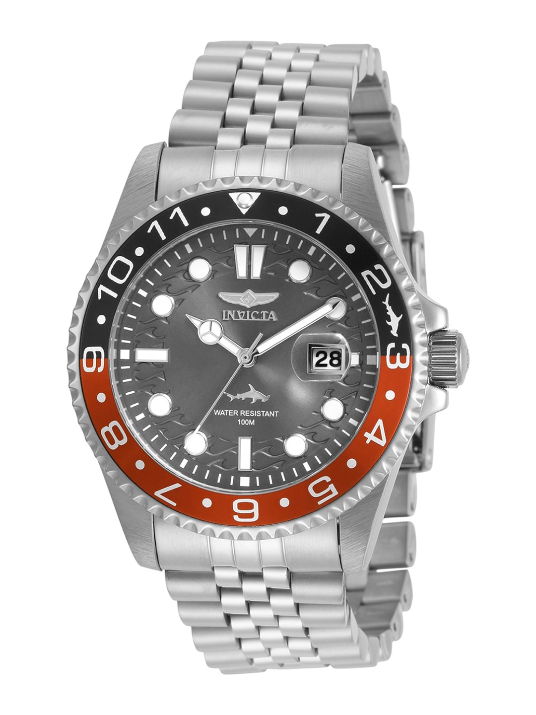 

Invicta Unisex Stainless Steel Bracelet Style Straps Analogue Watch 30621, Grey
