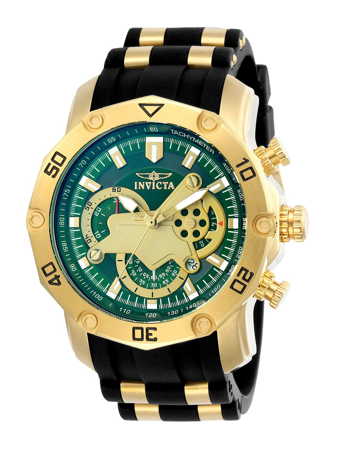 

Invicta Unisex Stainless Steel Bracelet Style Straps Reset Time Analogue Watch 23425, Green