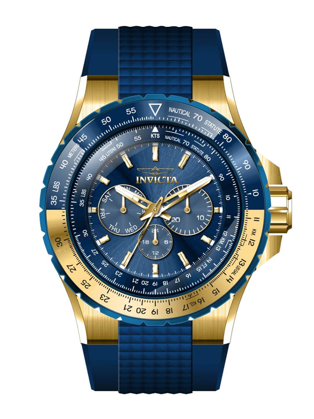 

Invicta Unisex Dial & Straps Analogue and Digital Watch 39309, Blue