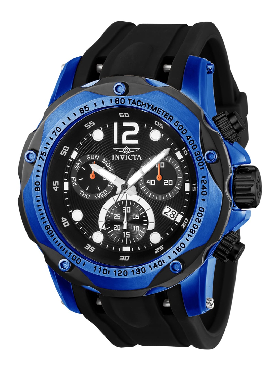 

Invicta Speedway Men Textured Dial & Chronograph Analogue Watch 20074, Black