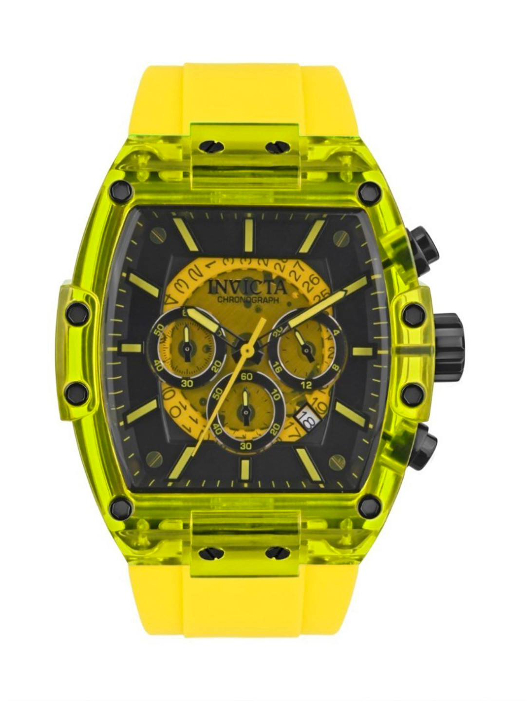 

INVICTA Men S1 Rally Chronograph Watch 44353, Yellow