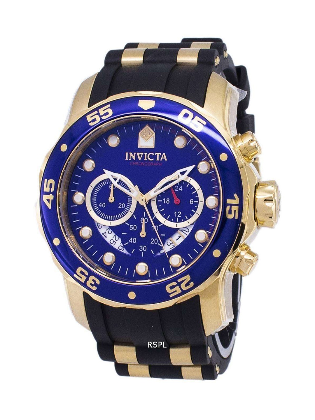 

Invicta Unisex Textured Dial & Stainless Steel Straps Analogue Watch 21929, Blue