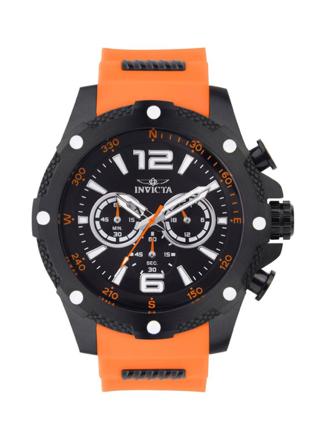 

Invicta I-Force Men Stainless Steel Strap Chronograph Analogue Watch 43002, Black