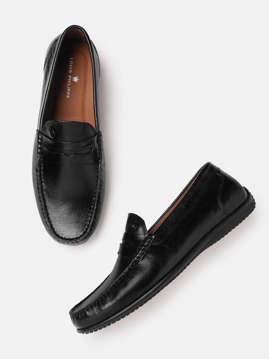 

Louis Philippe Men Leather Formal Shoe, Black