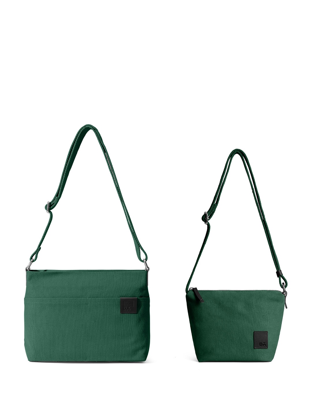 

DailyObjects Pack Of 2 Structured Sling Bag, Green