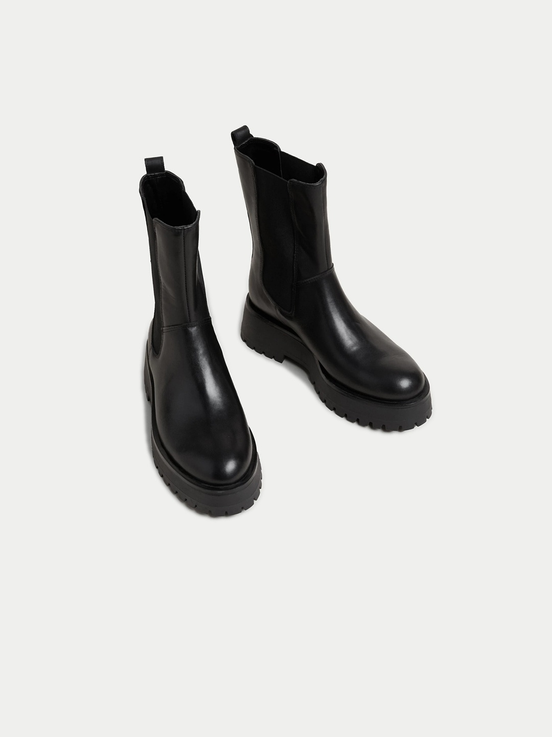 

Marks & Spencer Women Block-Heeled Chelsea Boots, Black