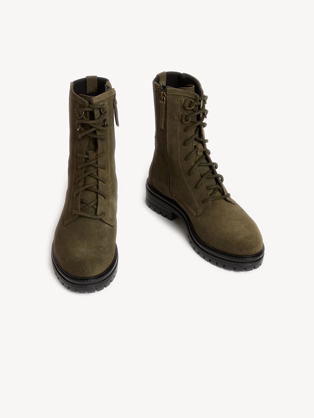 

Marks & Spencer Women Block Heeled Regular Boots, Khaki