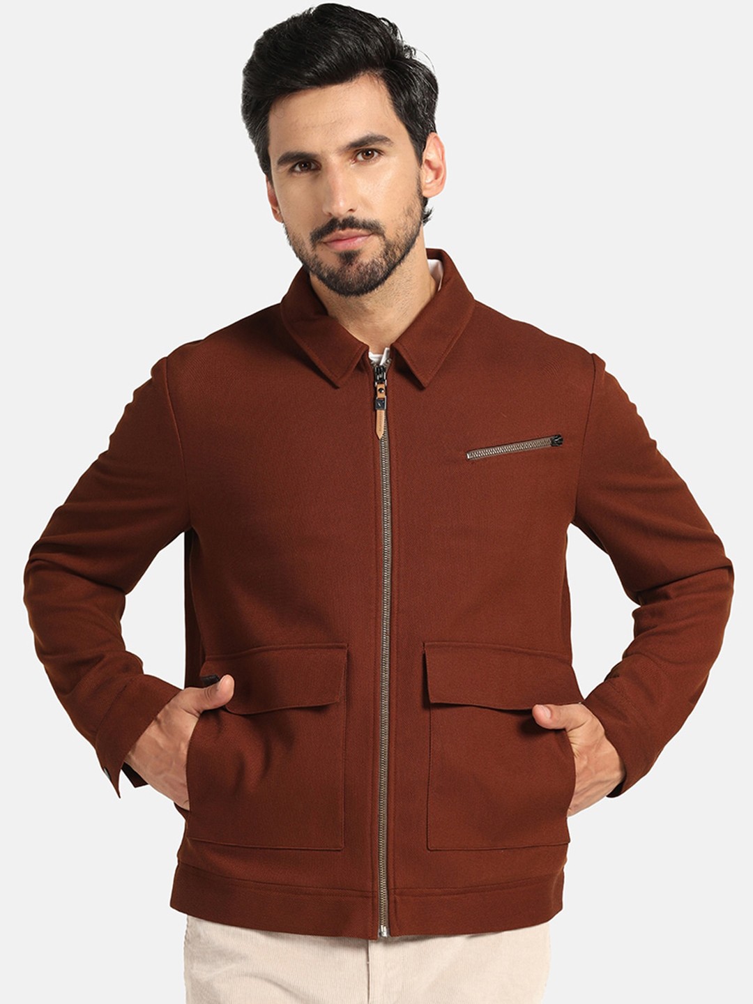 

Blackberrys Spread Collar Bomber Jacket, Rust
