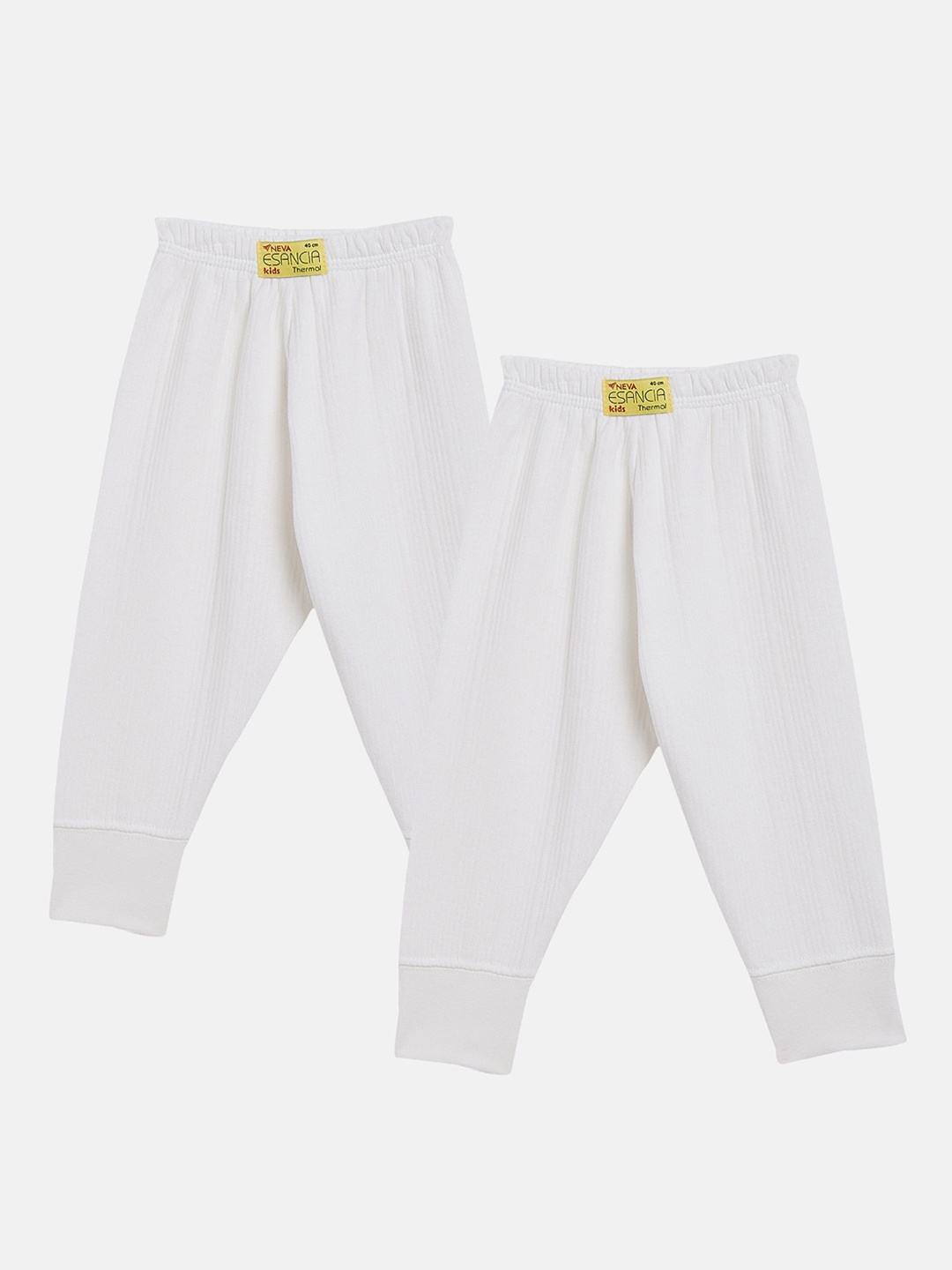 

NEVA Pack Of 2 Cotton Rich Thermal Bottoms, Off white