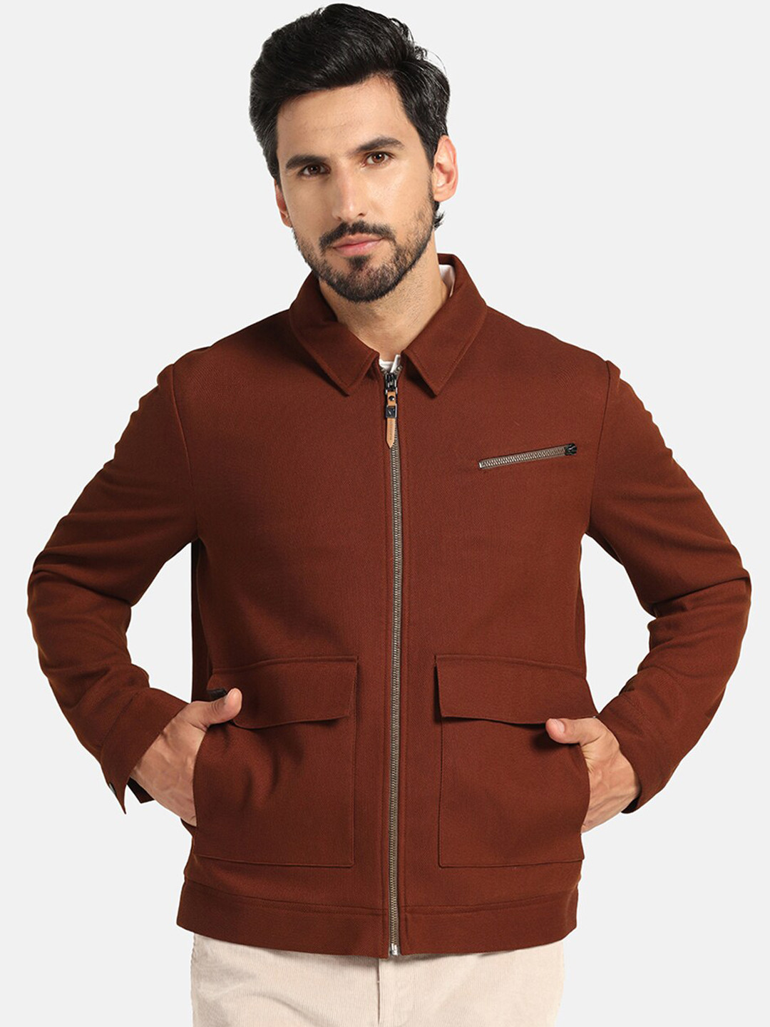 

Blackberrys Spread Collar Bomber Jacket, Rust