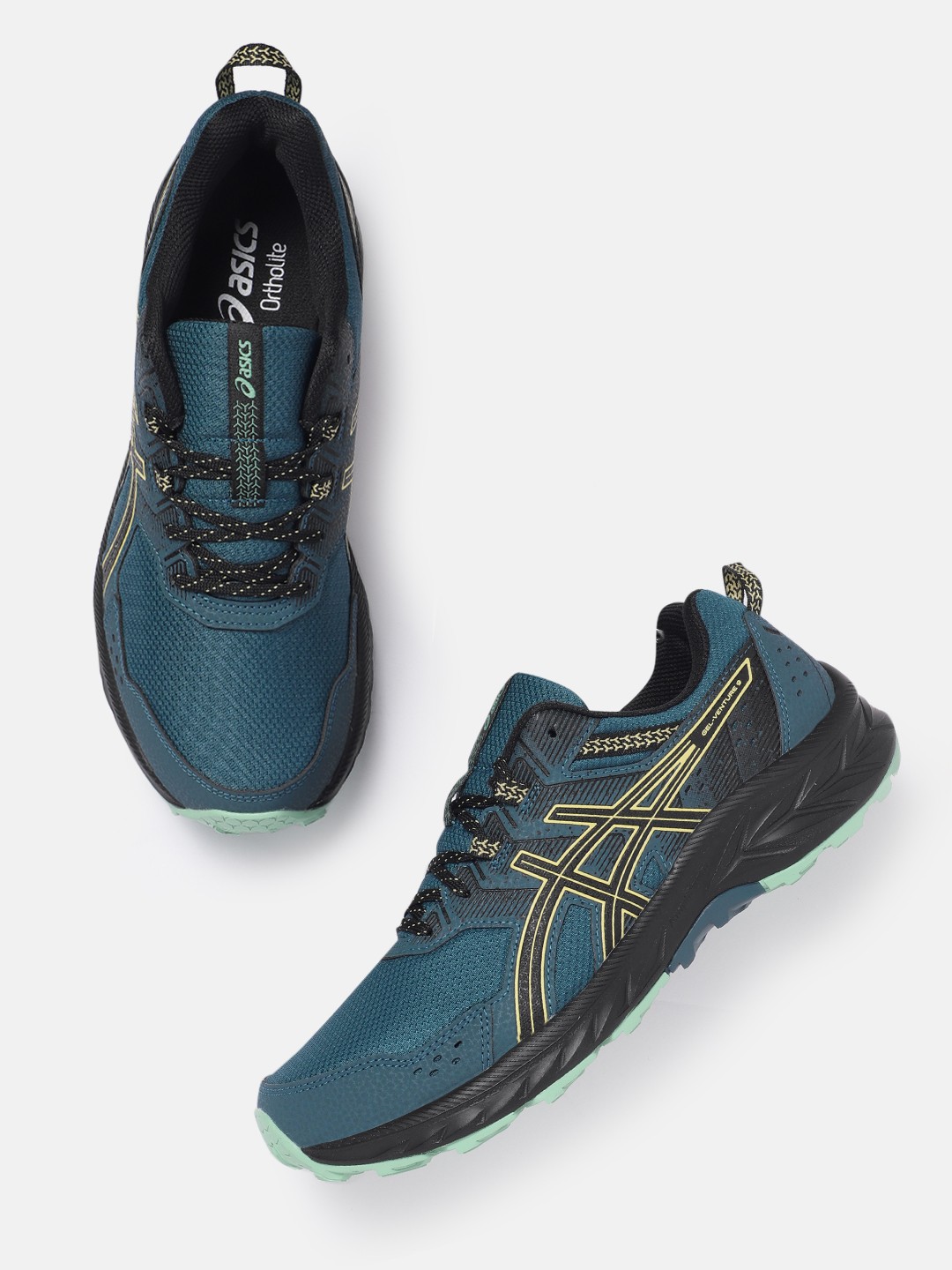 

ASICS Men Woven Design Gel-Venture 9 Running Shoes, Blue