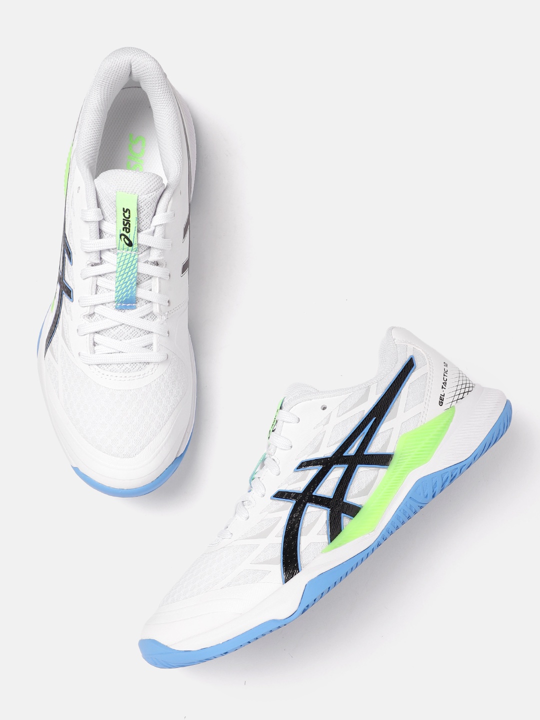 

ASICS Men Woven Design GEL-TACTIC 12 Badminton Shoes, White