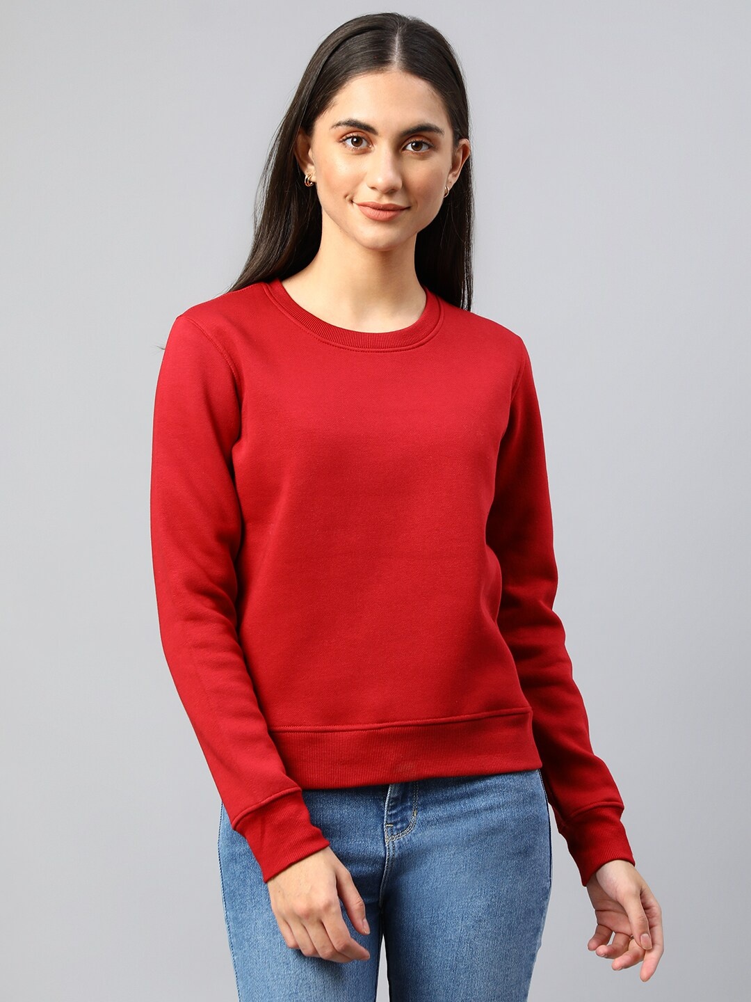 

Xpose Women Maroon Sweatshirt