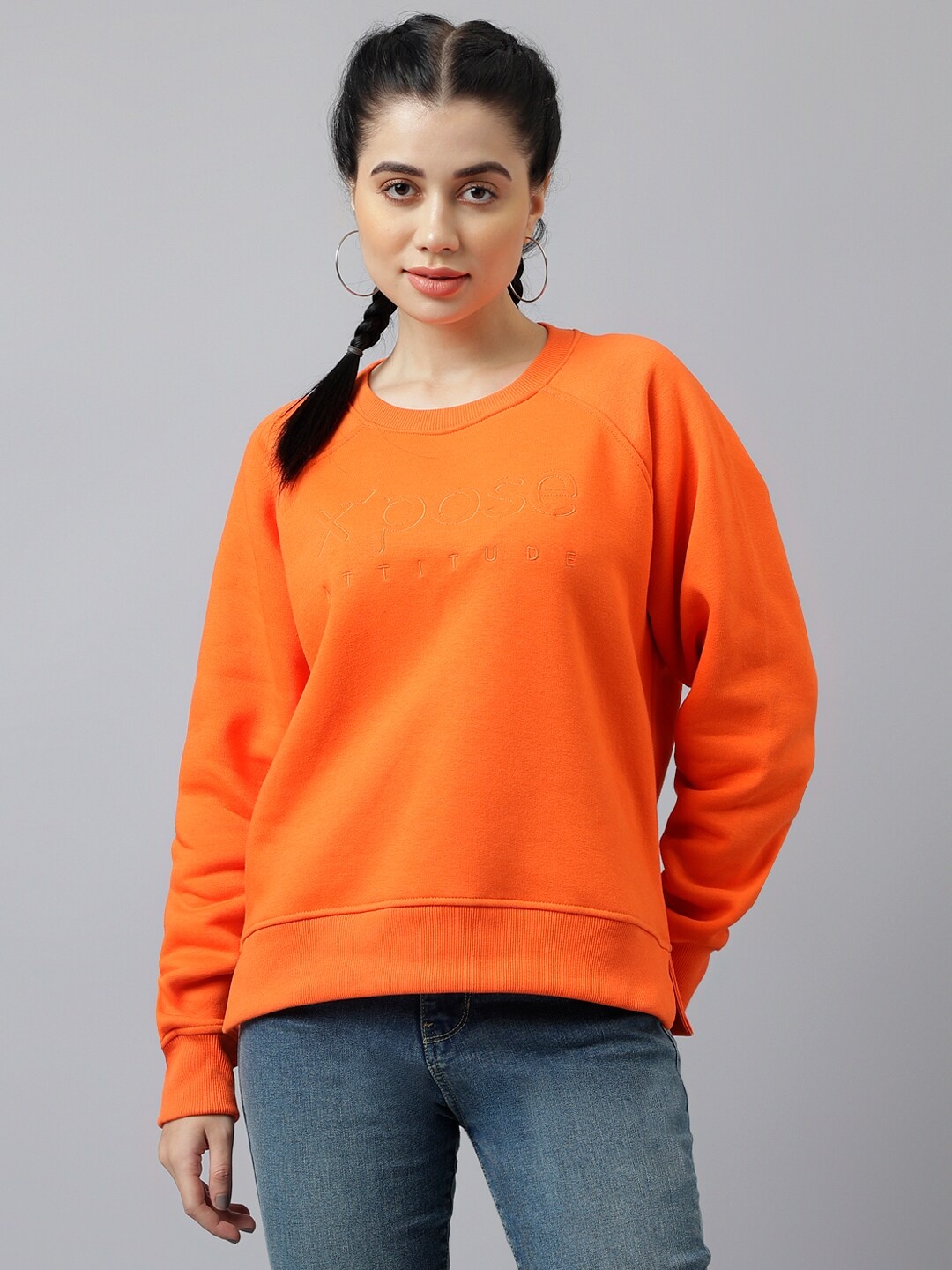 

Xpose Women Orange Sweatshirt