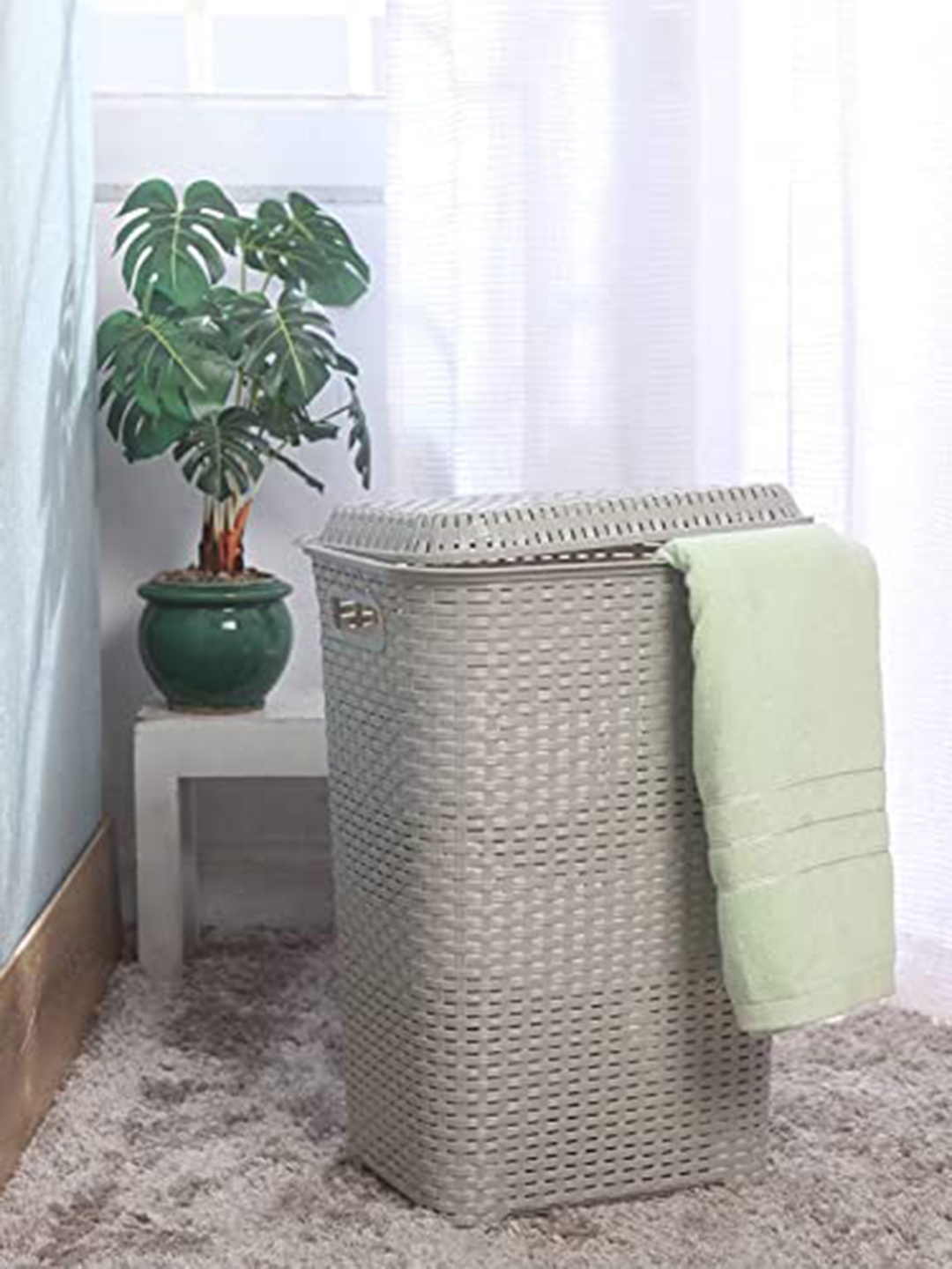 

Cello Eliza Light Grey Laundry Basket