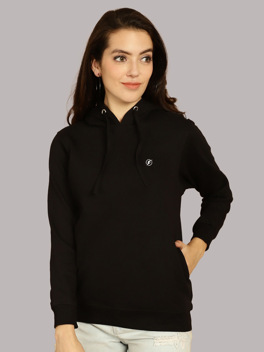 

Friskers Hooded Fleece Sweatshirt, Black