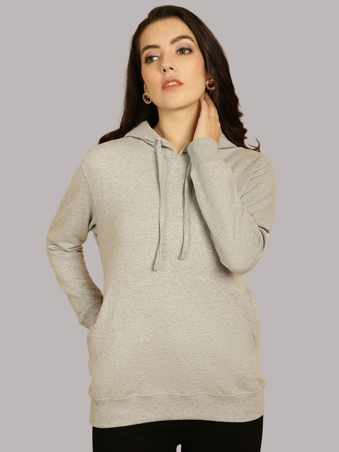 

Friskers Hooded Fleece Sweatshirt, Grey