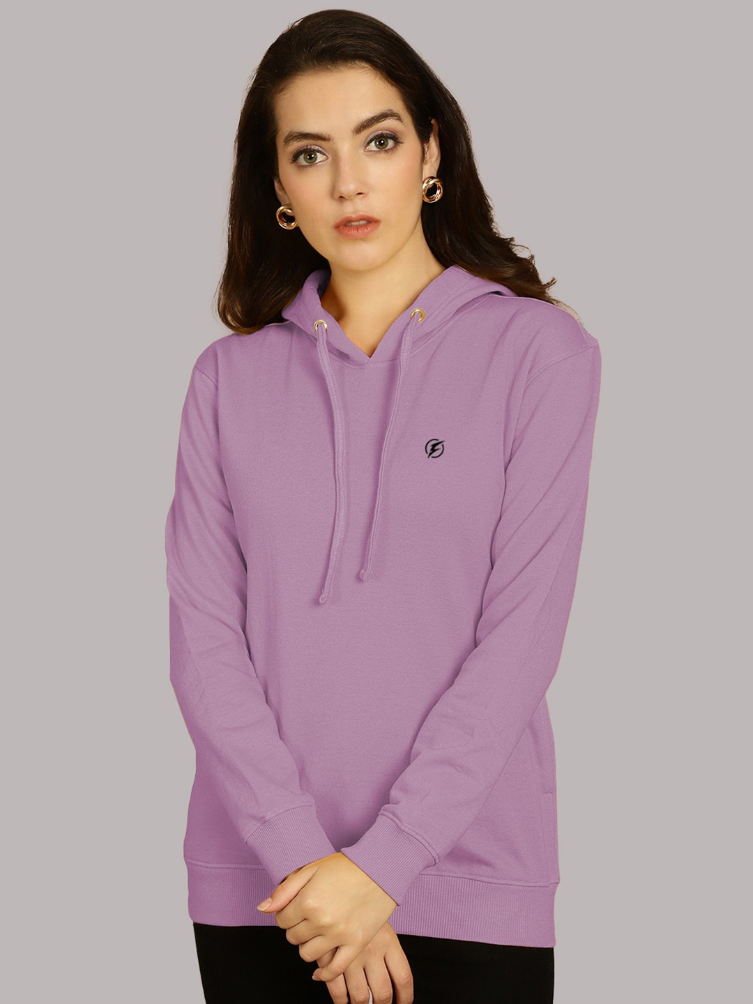 

Friskers Hooded Fleece Sweatshirt, Purple