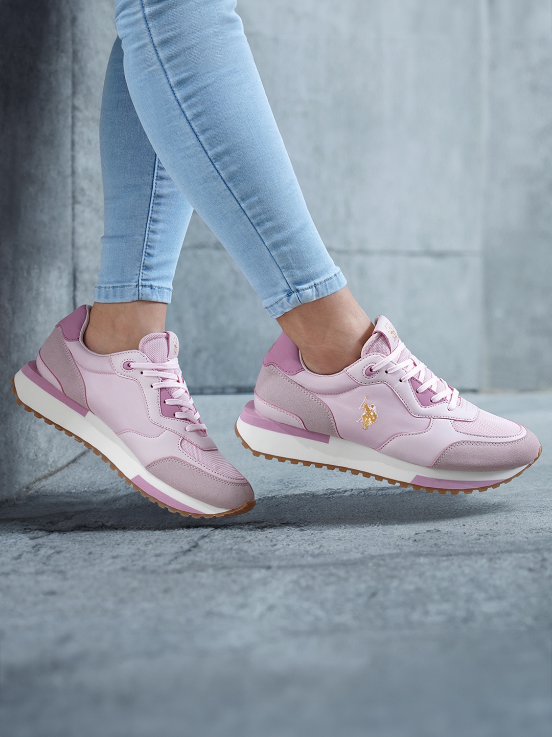 

U.S. Polo Assn. Women CLEO Comfort Insole Basics Sneakers, Pink