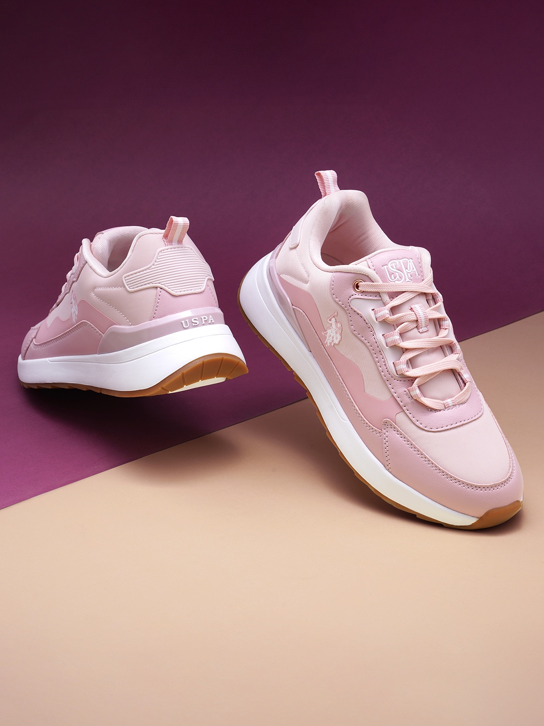 

U.S. Polo Assn. Women Cassey Comfort Insole Sneakers, Pink