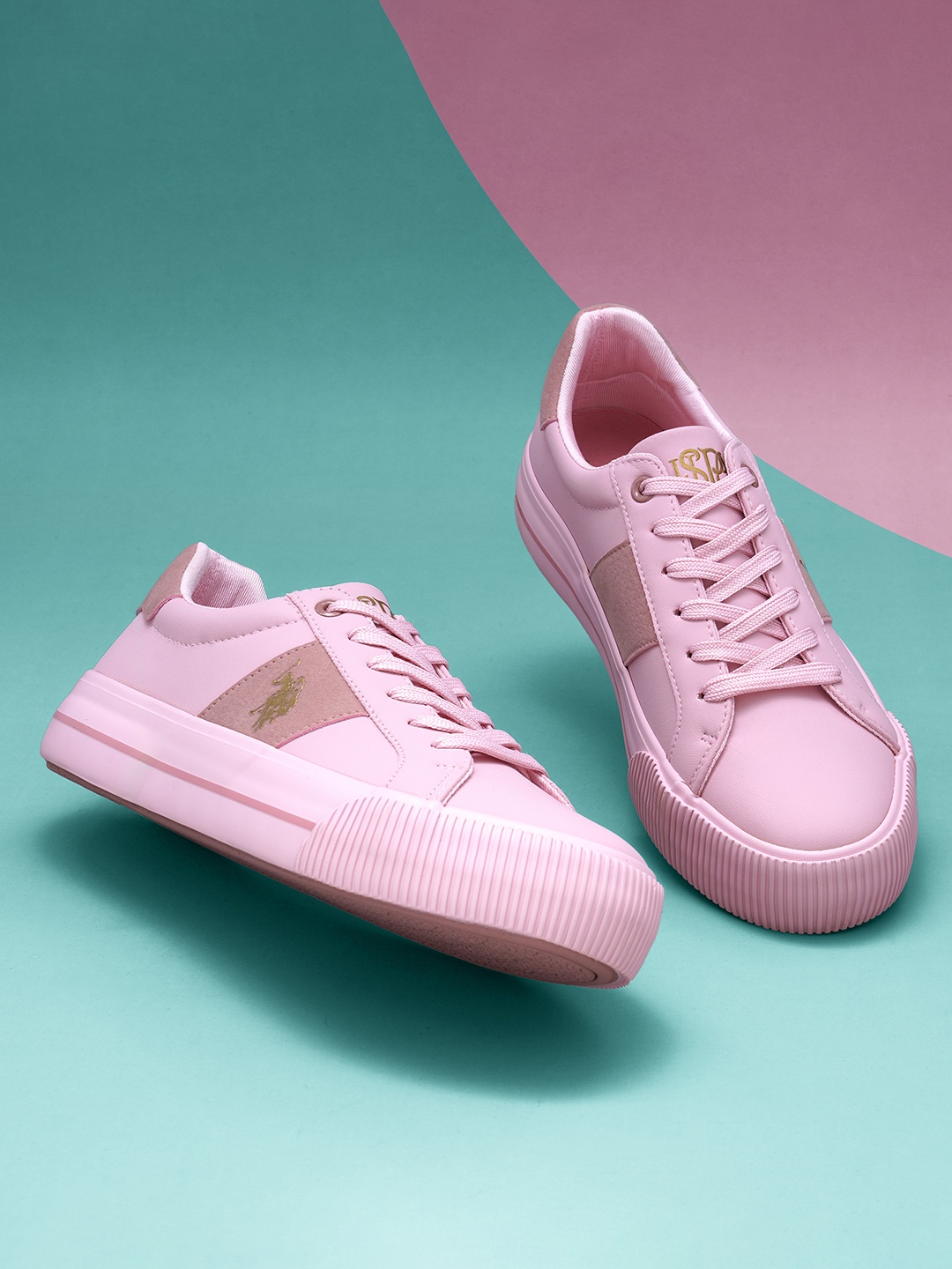 

U.S. Polo Assn. Women Ronnie Comfort Insole Sneakers, Pink