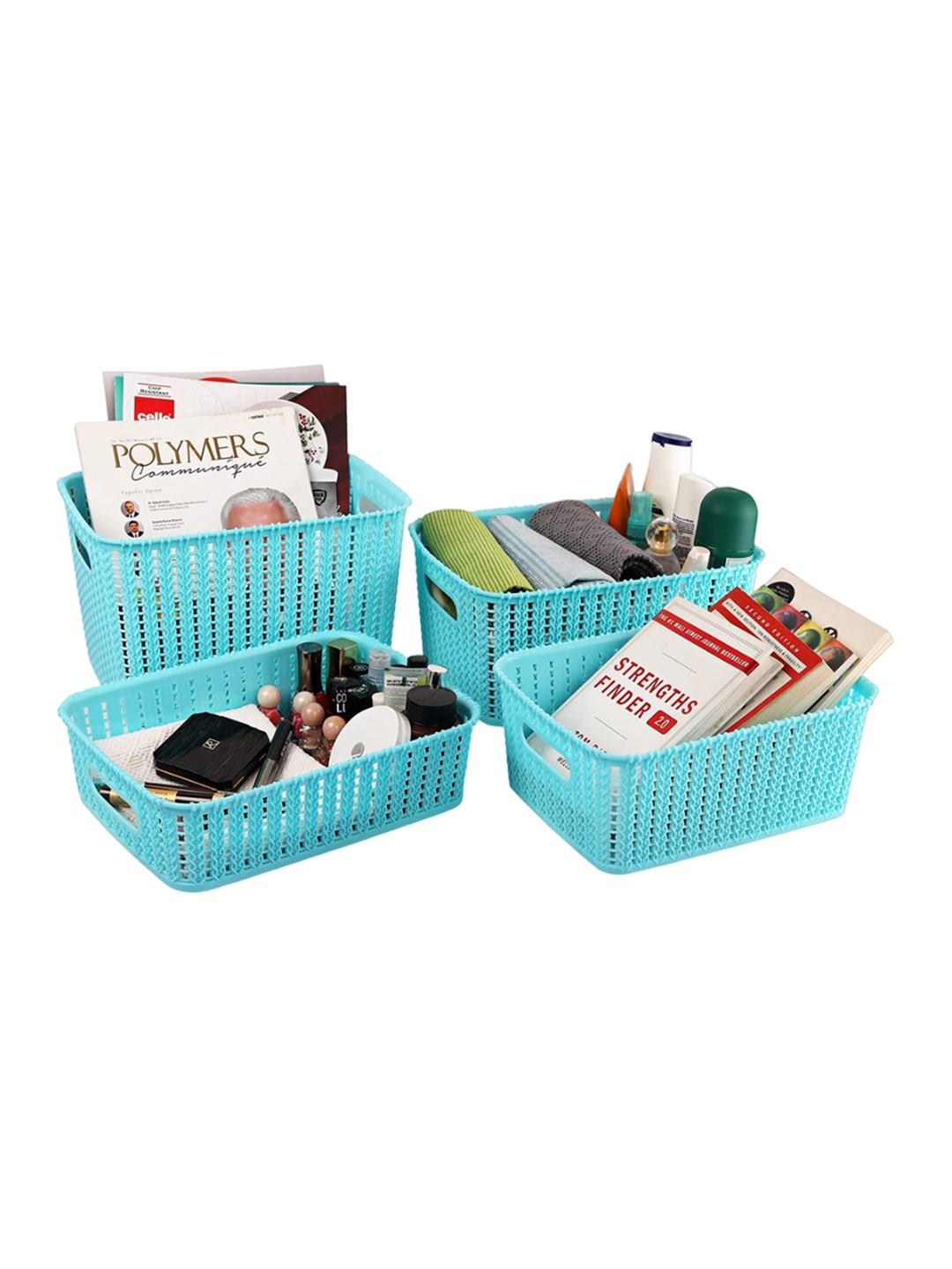 

Cello Knit Style 4 Pcs Blue Multi-Utility Organisers