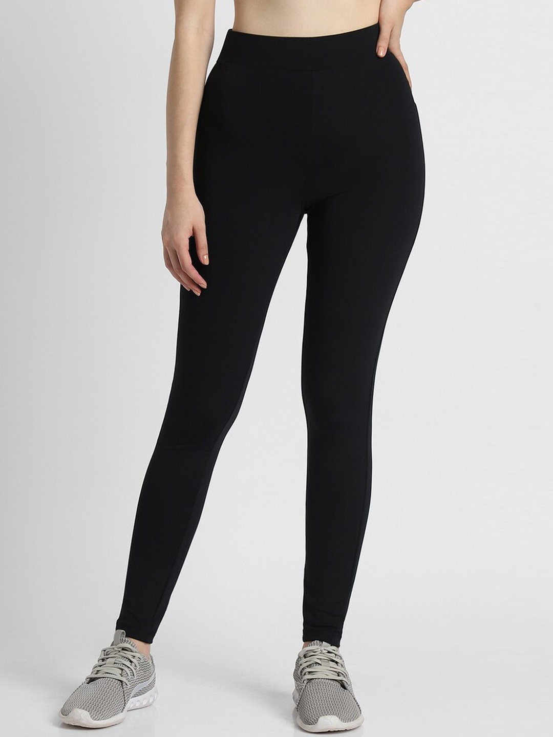 

FOREVER 21 Ankle-Length Leggings, Black