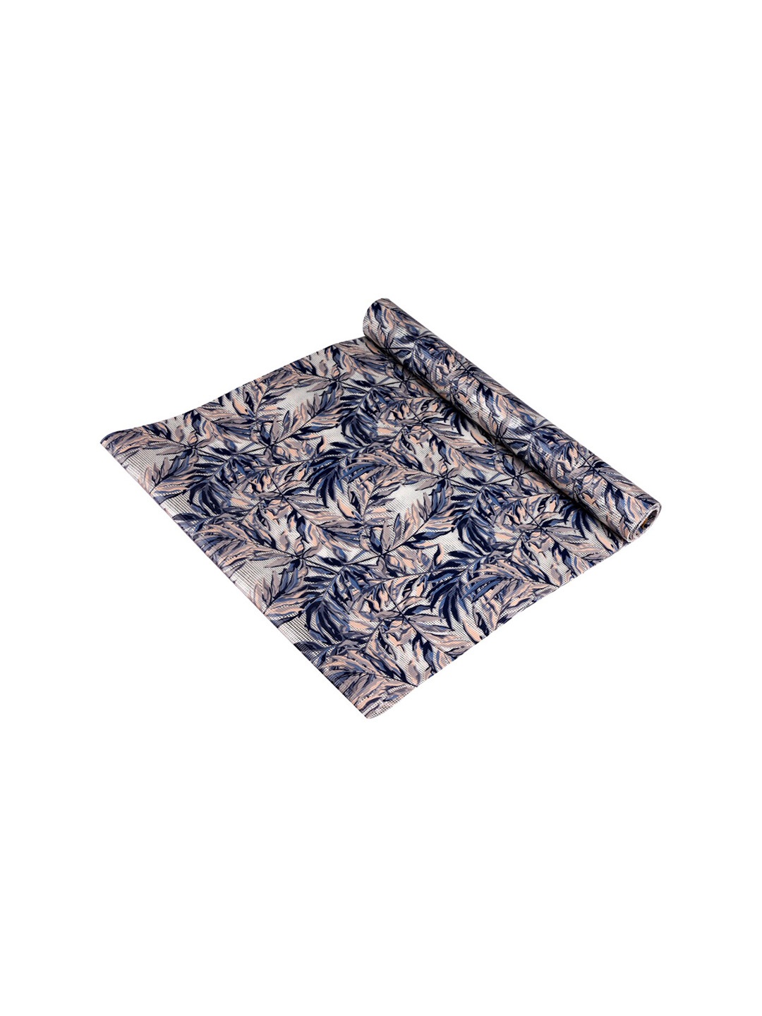 

Kuber Industries Blue Floral PVC Kitchen Shelf Liner Organiser 5m