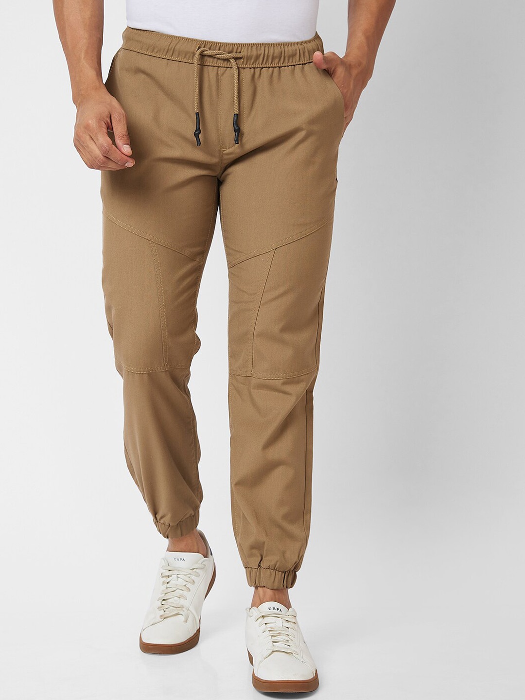 

VASTRADO Men Classic Cotton Joggers, Brown