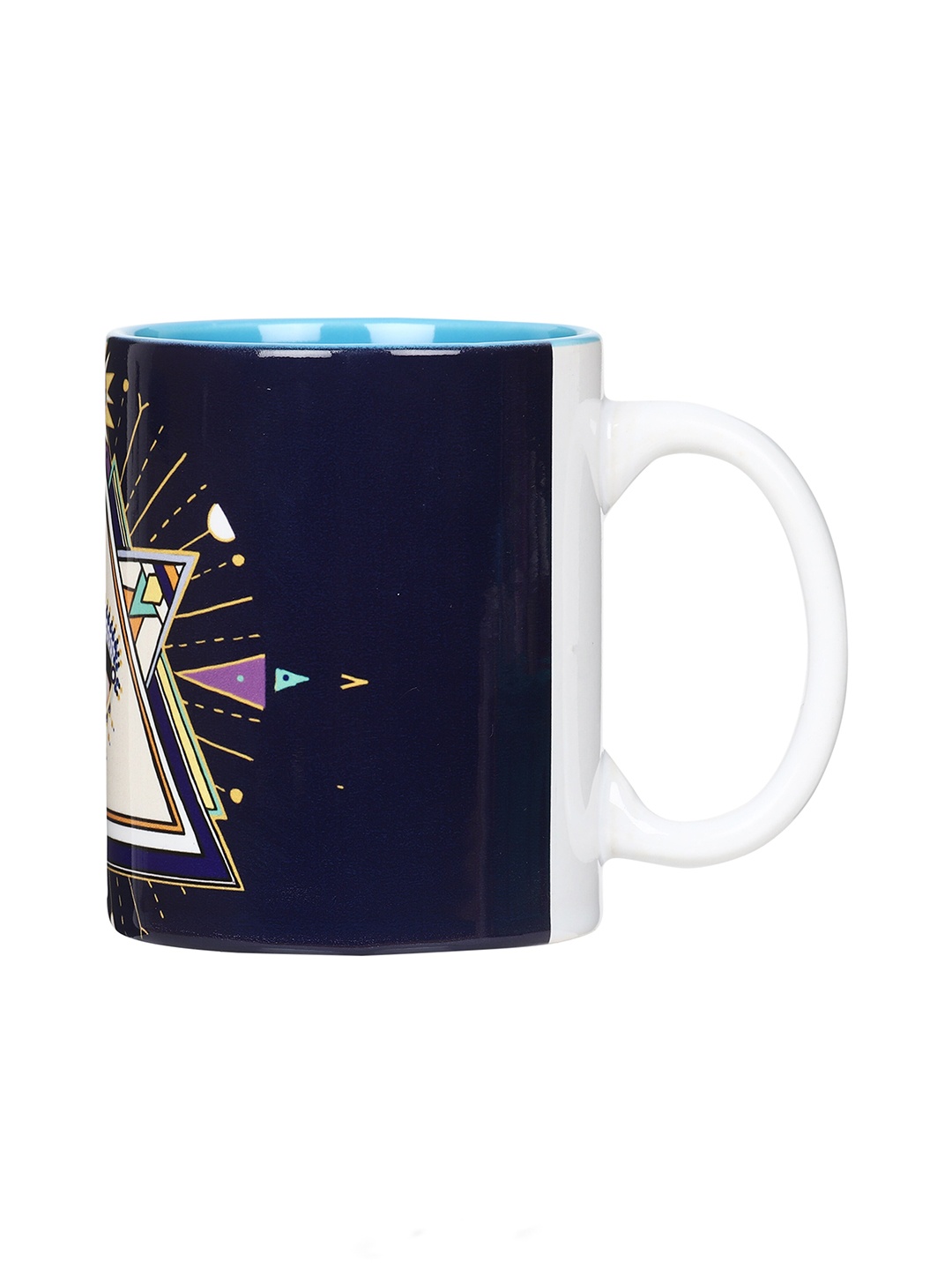 

KOLOROBIA Black & White Printed Ceramic Dishwasher Safe Glossy Mug 325 ml
