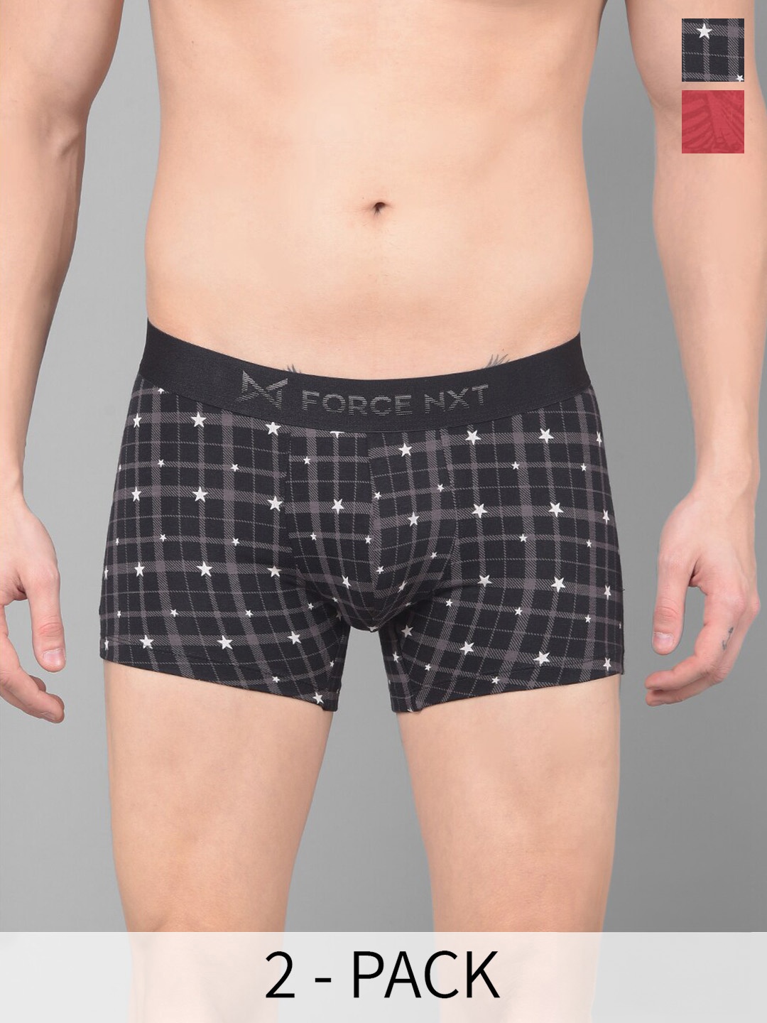 

Force NXT Pack of 2 Assorted Printed Trunks MNFL-45P-ASST-C1-PO2-Multicolor