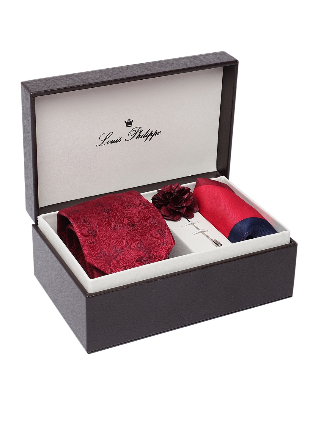 

Louis Philippe Men Accessory Gift Set, Red