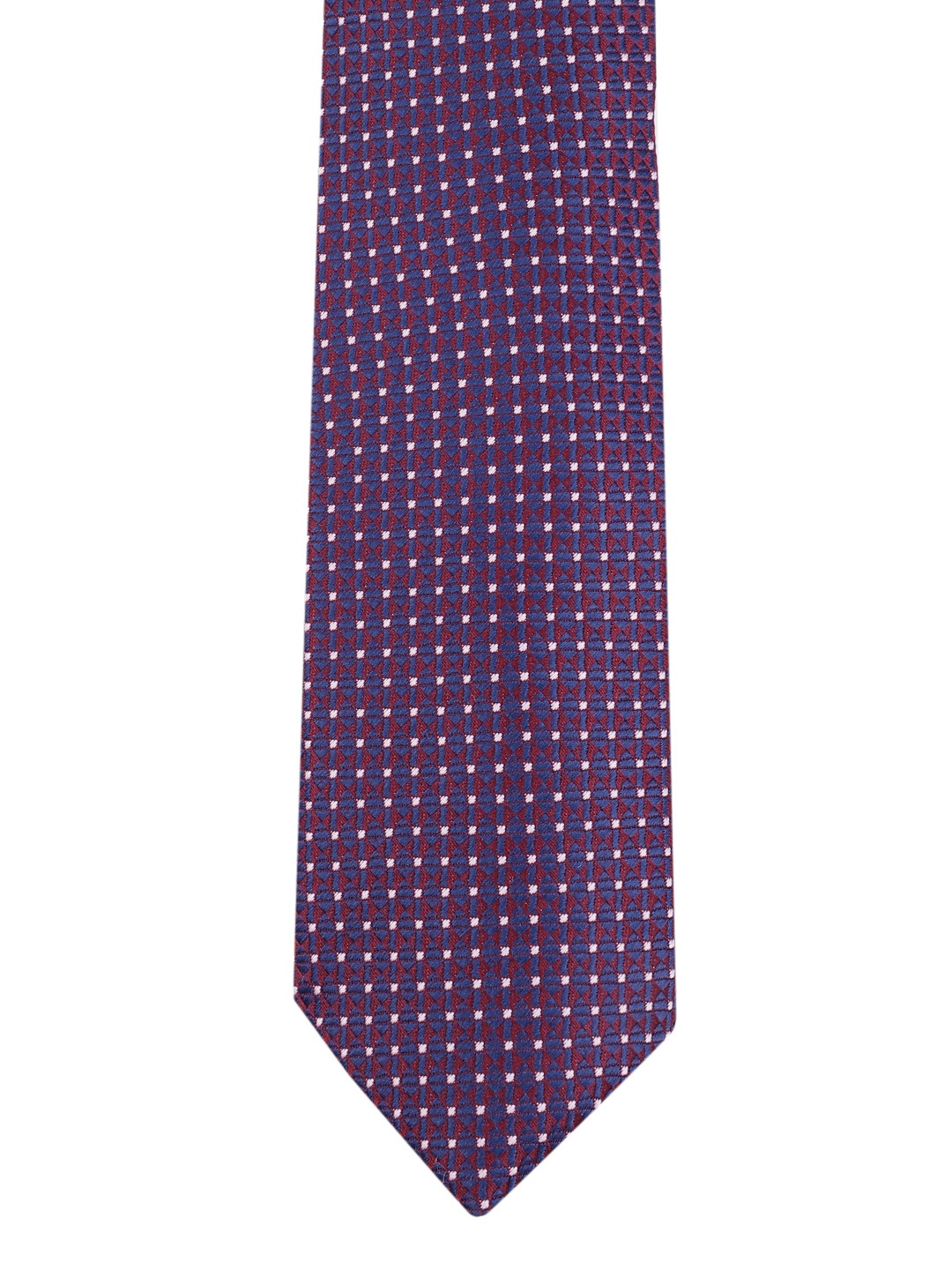 

Louis Philippe Men Woven Design Broad Tie, Purple