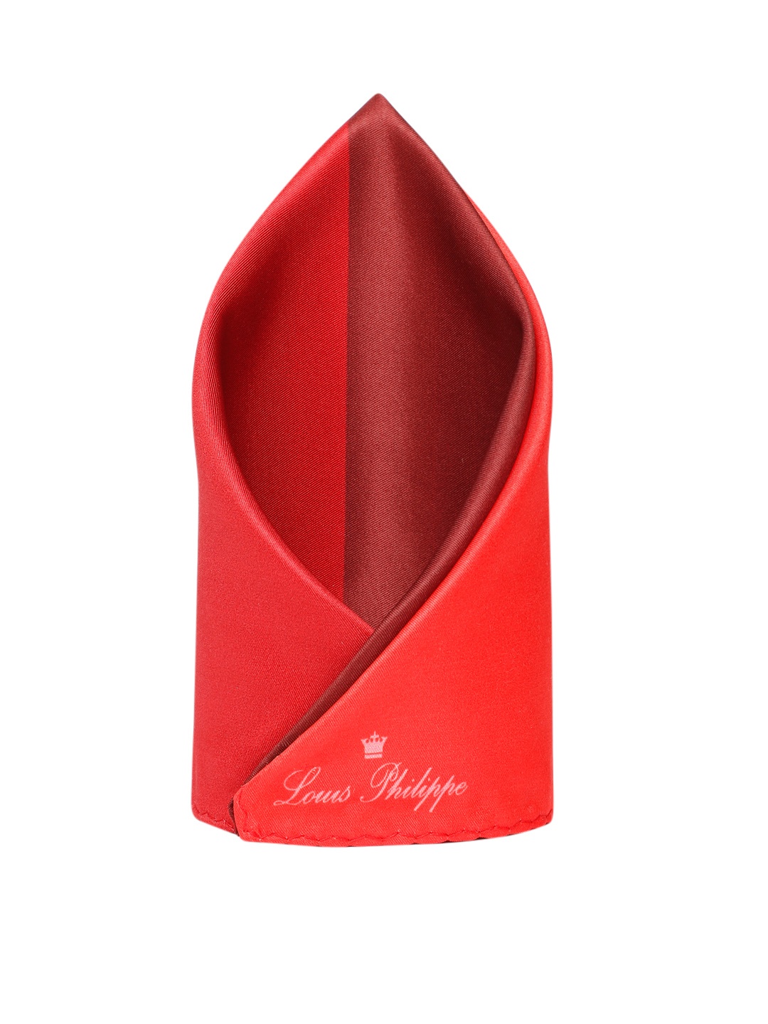 

Louis Philippe Men Colorblocked Pocket Square, Red