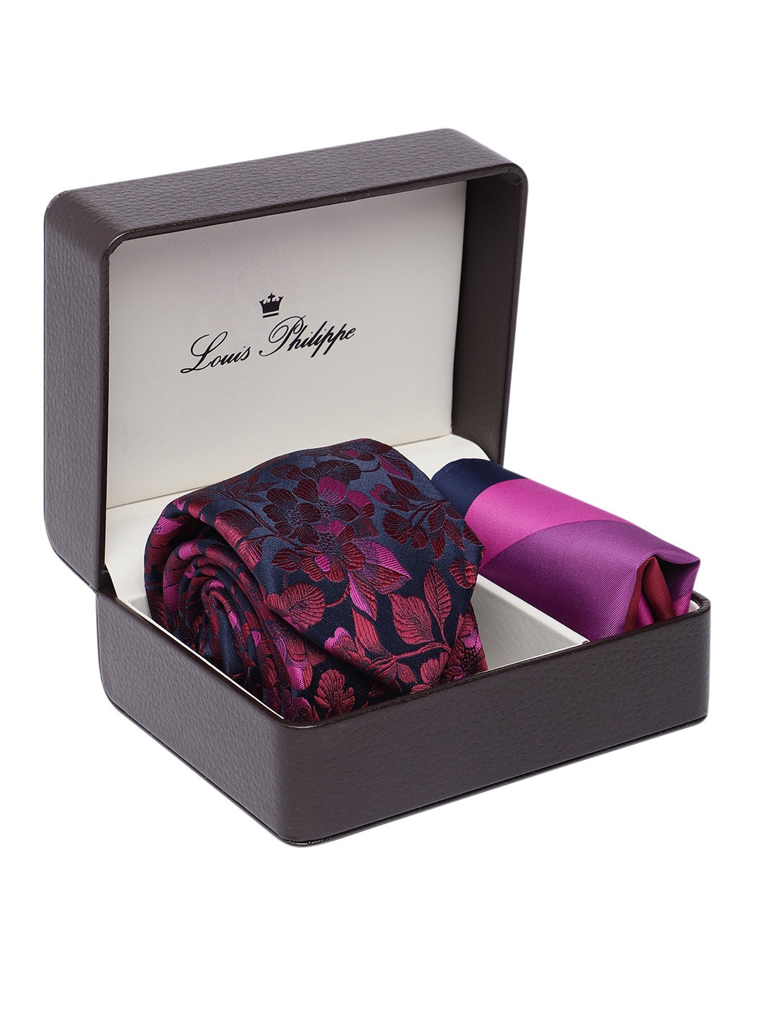 

Louis Philippe Men Printed Accessory Gift Set, Blue