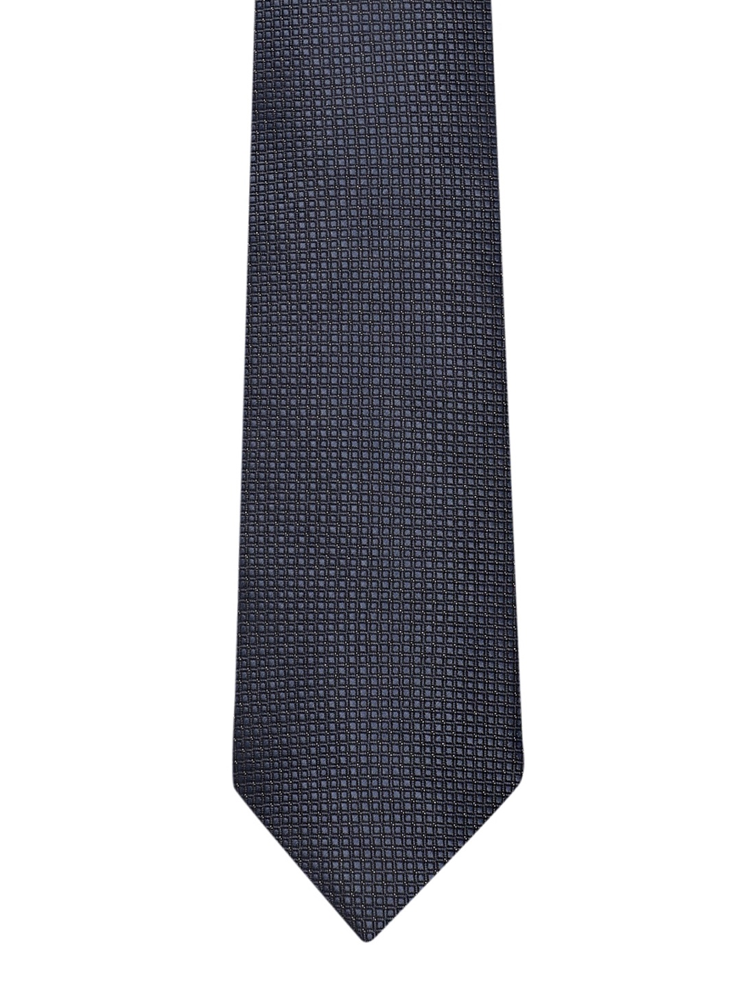 

Louis Philippe Men Checked Broad Tie, Grey