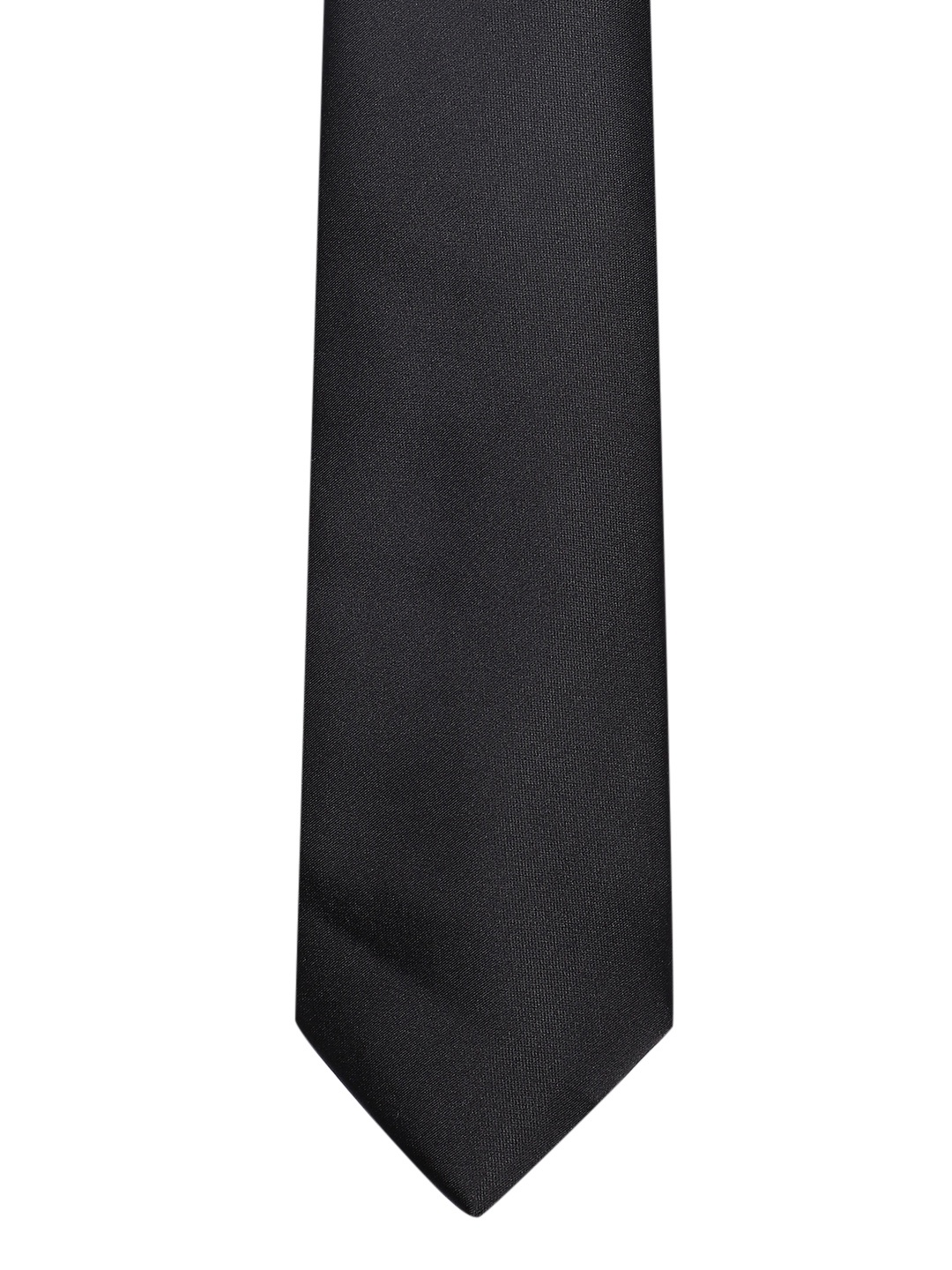 

Louis Philippe Men Solid Broad Tie, Black