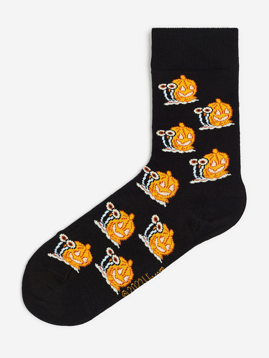 

H&M Motif-Detail Socks, Black
