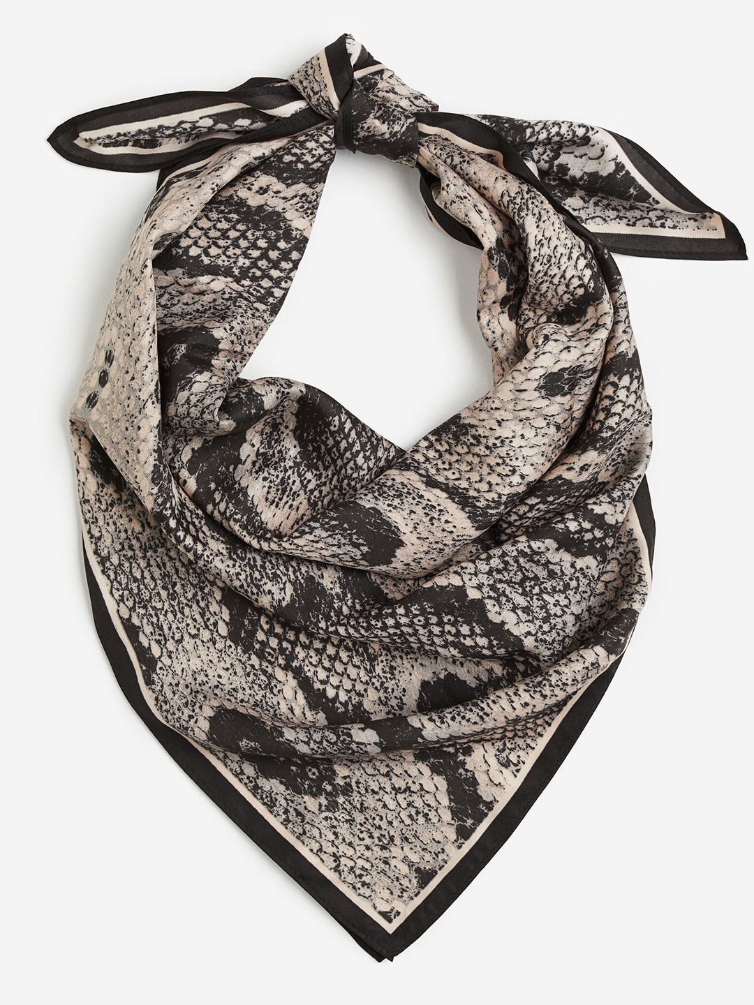 

H&M Men Patterned Scarf, Beige